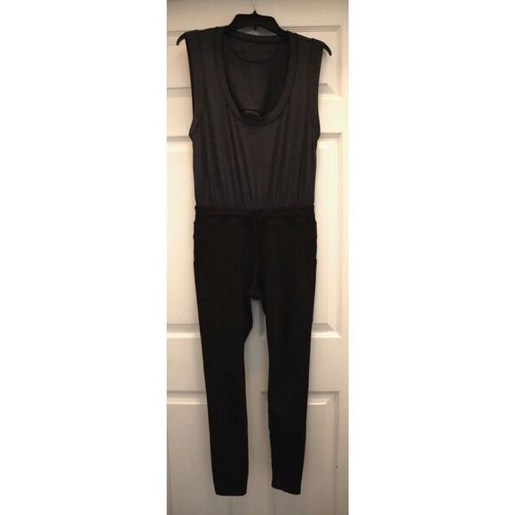 Free People Pants - FP Movement OB1697039 Women's Sz S Black Off To The Races 1-Pc Jumpsuit